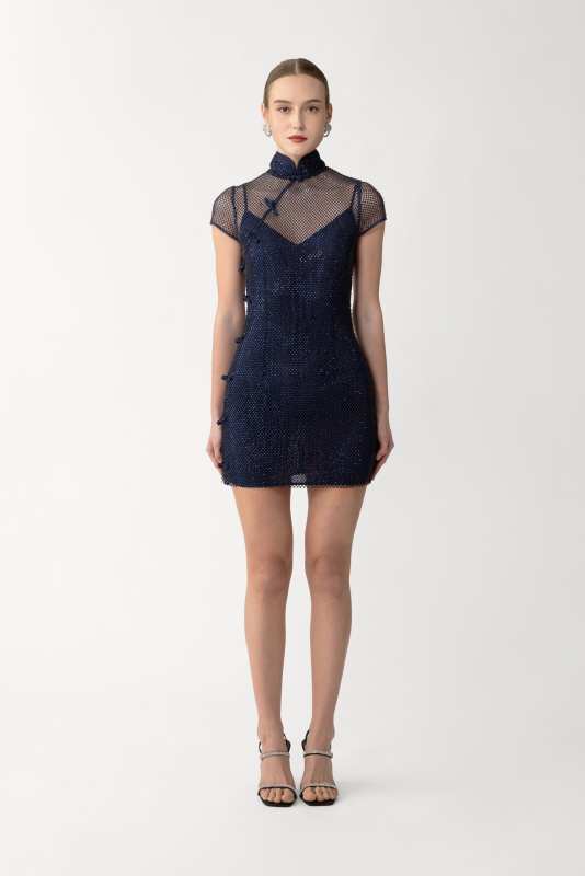 Serena Crystal Mini Dress
